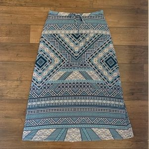 Maxi J Jill Skirt with Blue and White Design